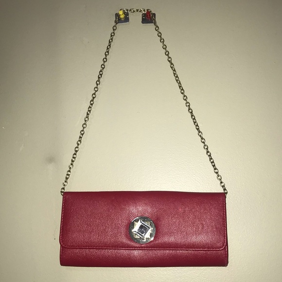 Aldo Red & Cream Clutch Bags - Picture 3 of 7
